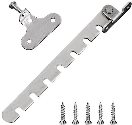 Jortmrd Edelstahl Fensterfeststeller für Kippfenster Fenster Kipp Regler Fensterriegel Zuschlagschutz Fensterstopper Kippschere Kippfensterschutz zum Einstellen der Fensteröffnung