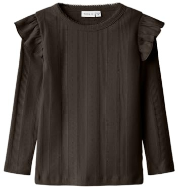 Name IT Mädchen Nmfjulia Ls Slim Top Noos, Delicioso, 110 EU