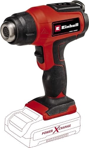 Einhell Akku-Heißluftpistole TE-HA 18 Li - Solo Power X-Change (Li-ion, 18V, 2 Temperaturstufen, inkl. Reduzier-, Breitstrahl-, Reflektordüse, ohne Akku und Ladegerät)
