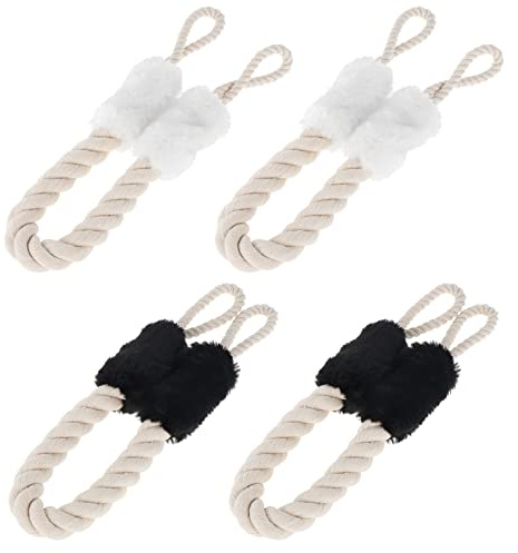 Coptiner Türstopper, Türgriffschutz, Seil, Türknallschutz, Babysicherheit, Fingerschutz, Multifunktionstürschnüre, Klemmschutz für Tür und Fenster, 4 Stück