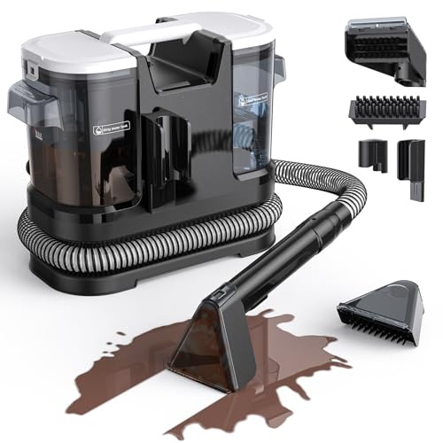 Welsauber Polsterreiniger Gerät Nasssauger, 18kPa 600W Teppichreiniger Waschsauger Fleckenreiniger mit großem Tank & langem Kabel für Teppich, Sofa, Polster, Treppen, Auto, Vorleger