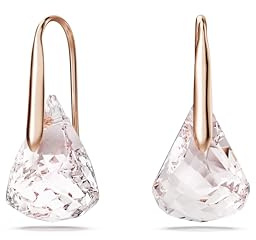 Swarovski Lunar Drop-Ohrhänger, Rosa, Roségold-Legierungsschicht