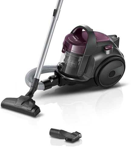 Bosch bgc05aaa1 GS05 cleann 'n Staubsauger ohne Beutel, Design computerdesigns, waschbarer HEPA H12 Filter, 700 W, 1.5 liters, 78 decibeles, Violett und Grau