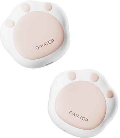 Gaiatop Handwärmer Elektrisch 2er-Pack, 4000 mAh Taschenwärmer Wiederverwendbar 3 Heizmodi Elektrischer Hand Warmers Outdoor Camping Wandern Gadgets Jagd Zubehör Warm Geschenk für Frauen, Männer