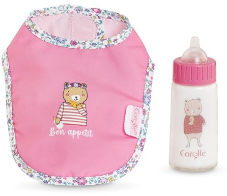 Corolle Mon Grand Poupon Lätzchen und magische Flasche für alle 36-42cm Babypuppen, ab 2 Jahren