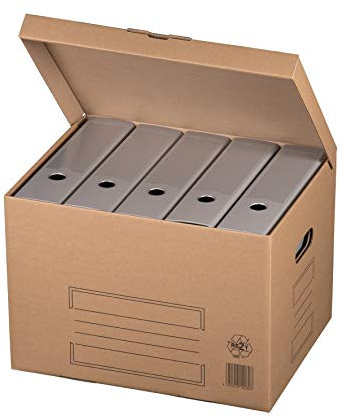 karton-billiger Archivschachteln Aktenkarton Archivkarton Archivbox mit Klappdeckel 10Stück