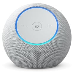Amazon Echo Dot Max (neueste Generation), Lautsprecher mit raumfüllendem Klang und integriertem Smart-Home-Hub, Weiß, mit Alexa+ Early Access