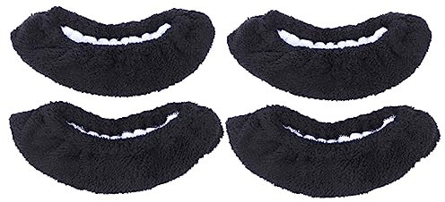 BESPORTBLE Schutzüberzüge für Jungen und Mädchen Zum Schlittschuhlaufen Überzüge für Eishockey-Schlittschuhe Schwarz XXXL Elastisch Feuchtigkeitsabsorbierend 2 Sets