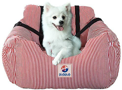 BLOBLO Hunde‑Sitzerhöhung für kleine & mittelgroße Hunde mit Sicherheitsleine, waschbarer Bezug