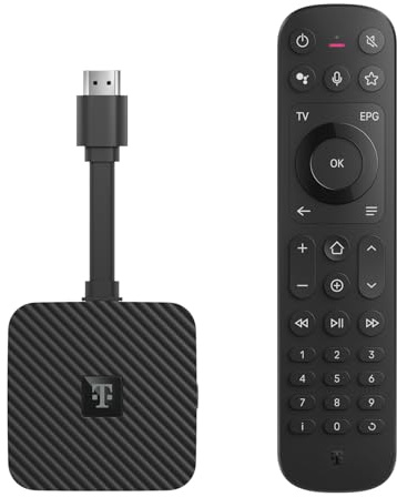 Telekom MagentaTV Stick 4K 2. Gen Black Streaming Fernbedienung HDMI/USB Wi-Fi