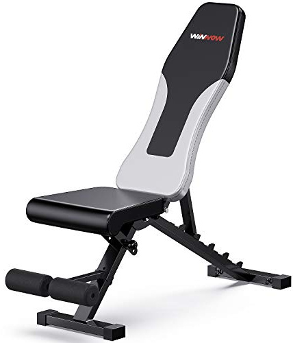 WINNOW Verstellbare Hantelbank Faltbare Workout Bank Heim Training Gym Fitness Flache Bank Presse für Ganzkörper Übung