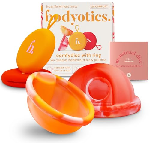 Wiederverwendbare Periodenscheibe, bis zu 12 Stunden, nachhaltige Menstruationsscheibe als Alternative zu Tampons und Menstruationstasse, Menstruationsscheibe für leichte oder starke Regelblutung