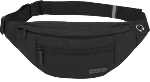 MAXTOP Bauchtasche Gürteltasche für Damen und Herren Hüfttasche | Outdoor Groß Handytasche Sport Wasserdicht Laufgürtel Umhängetasche Geldgürtel für Camping Wandern Fitness Fahrrad Geschenke