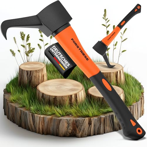 FORSTRIESE Sappie 70cm Forstwerkzeug | Handsappie mit bruchsicherem Fiberglas-Stiel & 650g Kohlenstoffstahl-Kopf | Sapie zum Holz Anheben & Wenden | Ergonomischer ErgoGrip | Forst Sappi Sapi TX70