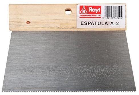 Rayt 1692 Zahnspachtel aus Metall A2 zum Aufbringen von Klebstoffen.