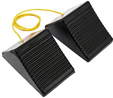 MaxxHaul 50012 Gummiradkeil mit Schnur, 20,3 x 12,7 x 10,2 cm, 2er-Pack