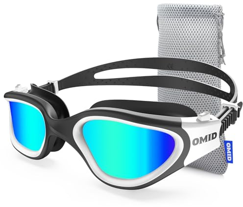 OMID Schwimmbrille, P2 Komfortable Anti-Fog Schwimmbrille für Männer Frauen Erwachsene Jugend