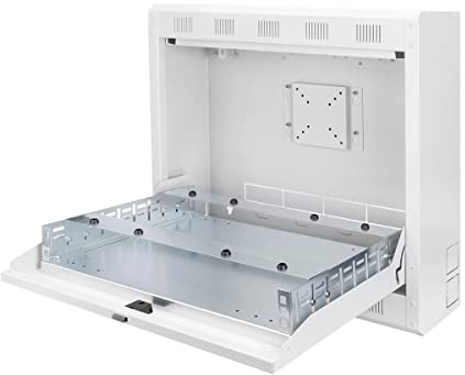 DIGITUS DN-DVR-1 19 Zoll Wandgehäuse für DVR, Netzwerkschrank, Grau, 1 HE, abschließbar