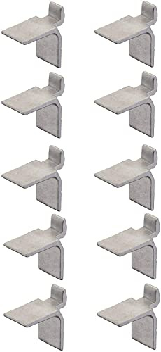 cyclingcolors 10x Bodenträger Tablarträger Metall Aluminium Regal Halterung Bodenträgerschiene Regalstifte