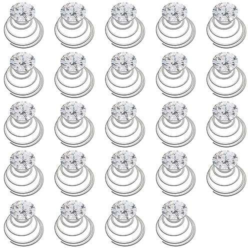 Spirale Haarnadel, Braut & Hochzeits Haarnadeln mit Kristall, Strass & Perlen für Frauen & Mädchen (24 PCS)