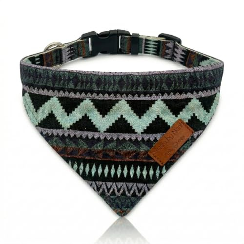 Made by Nami Boho Hundehalstuch in verschiedenen Größen für kleine und große Hunde (Lila, L)