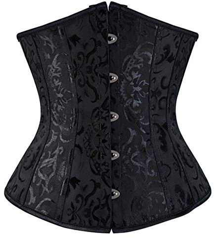 Sxybox Korsett Damen Unterbrust Schnüren Corsage Bustiers für Halloween und Karneval