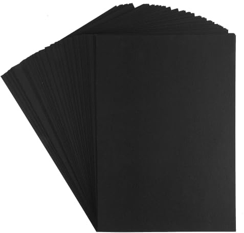 Ideen mit Herz Premium Tonkarton | Fotokarton | Din A4 (schwarz | 220 g/qm | 100 Stück)