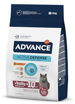 Advance | Trockenfutter für kastrierte Senior-Katzen | Huhn | 10 kg