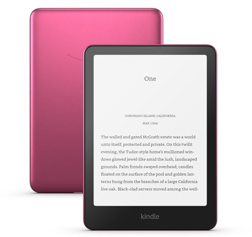 Amazon Kindle Paperwhite Signature Edition (neueste Generation) – Unser schnellster Kindle, mit Frontlicht mit automatischer Anpassung und kabellosem Aufladen – 32 GB – rosa metallic