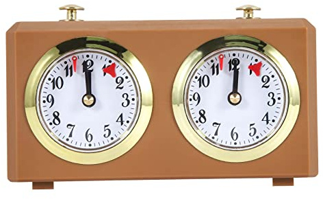 Dytabepl Mechanische Schach Uhr Analog für Schach Spiel, Offizielle Schachuhr Spiel Timer Internationale Schachuhr Brettspiel für Zuhause & Turniere, Keine Batterie Erforderlich