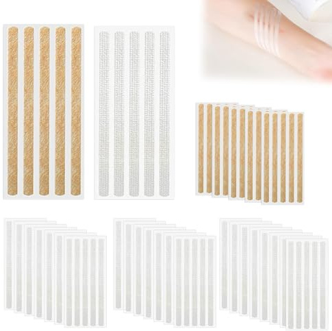 140 Klammerpflaster,Wundnahtstreifen-Strips Klammerpflaster,Steri Strips,Stripes für Wunden,Hautnahtstreifen,zum Verschließen kleiner Schnitte,für Erstehilfekit,Outdoor Unterwegs