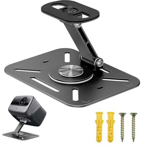 Desktop Projektorhalterung, Projektor Deckenhalterung, 360° Drehbare Beamer Wandhalterung, Schraubschnittstelle Projektorhalte, Multifunktionaler Beamer Halterung mit 1/4 Zoll Schraubschnittstelle