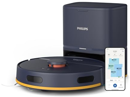 PHILIPS Saugroboter 2000 Serie mit Wischfunktion, Blau, 130 Min. Laufzeit