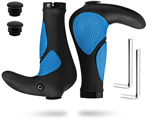 Simpeak Fahrradgriffe, Fahrradlenker Griff Ergonomisch, MTB Griffe rutschfest Weich, Lenkergriffe 22mm, Fahrrad Griff für Mountainbike Rennrad