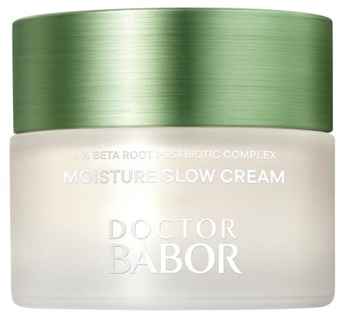 DOCTOR BABOR CLEANFORMANCE Gesichtscreme für trockene Haut, Feuchtigkeitscreme mit Vitamin E, Vegane Formel, Moisture Glow Cream, 1 x 50 ml