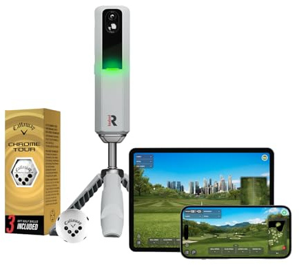 Rapsodo - MLM2PRO Callaway RPT Golf Launch Monitor, Simulatoren für Zuhause und Training, mobiler Launch Monitor für Schwunganalyse, misst Spinrate und Achse, Tracker und Schwunganalysator