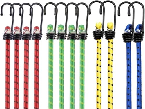 10x Expander mit Haken & Gepäckspanner - Spanngummis & Gummiseile mit Haken zur Befestigung - div. Längen - extra starker Haken - Autozubehör