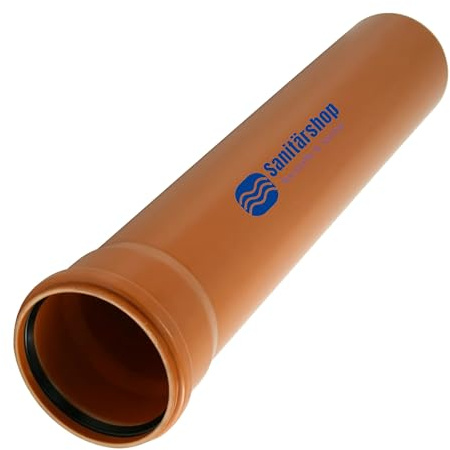 zbs24 KG-Rohre DN160 x 1000mm, KGEM druckfestes Kanalrohr für den Erdeinbau, auch als Schalungsrohr verwendbar - sanitärshop baustoffe & sanitär