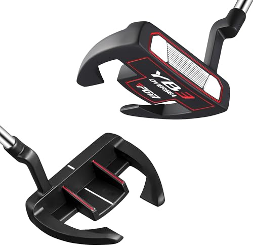 PGM Golf-Putter für Damen und Herren, Anti-Verdreh-Schlägel-Design mit Ausrichtungsführung und abgestuftem Schaft, niedriger Schwerpunkt für glatte, präzise Putts