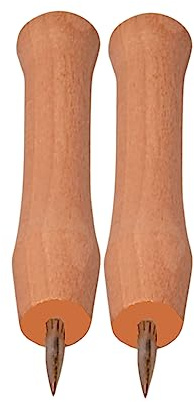 teemando® 2 X Marken Dosenlocher aus Holz, 11 cm lang