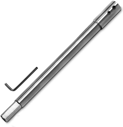 ASNOMY 254mm Extra lang Bohrer Verlängerung mit 1/2-schaft, Verlängerung Aufnahmeschaft zum Hinzufügen einer Bohrtiefe von über 222 mm zu Ihren 12,7mm Rund- oder Sechskantschäften Bohrer