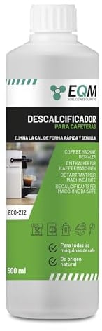 EQM - ECO- 212 - Entkalker für Kaffeemaschinen & Kaffeevollautomaten - 500 ML - Universal Kalklöser - 100% Natürlicher Ursprung - Geeignet für alle Marken
