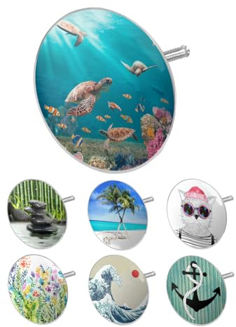 arteneur Badewannenstöpsel Universal mit Motiv Meeres Schildkröten