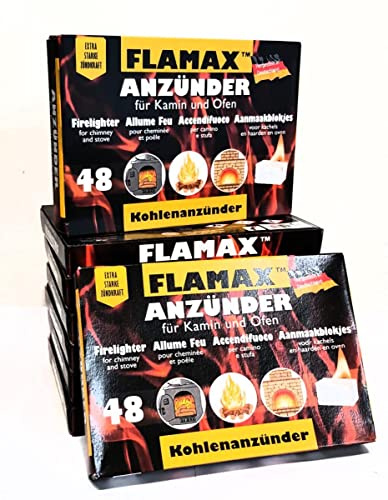 1152x Kohleanzünder Kaminzünder Anzündwürfel Grillanzünder Kaminanzünder 24x 48er Ofenanzünder Feueranzünder für Ofen Kamin Grill Kohlenanzünder Anzünder Würfel Anzündwolle Anmachwürfel + 1 Bildmagnet
