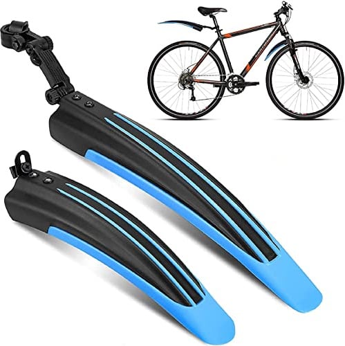 Fahrrad Schutzblech Set 20-26 Zoll Verstellbarer Spritzschutzset Vorne Hinten Schmutzfänger MTB Quick Release Befestigung Steck Kotflügel zum Schutz vor Spritzwasser Schmutz für Mountainbike Citybike