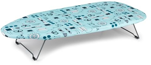 Beldray Bügelbrett Klein 73x31cm, Bügeltisch & Mini für Tisch, Baumwollbezug, faltbar für Reise & Zuhause