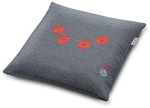 Beurer MG 135 Shiatsu-Massagekissen mit Wärmefunktion, 4 Massageköpfe, Abschaltautomatik, waschbarer Bezug, für Schultern, Nacken, Rücken und Beine, 40 x 40 cm