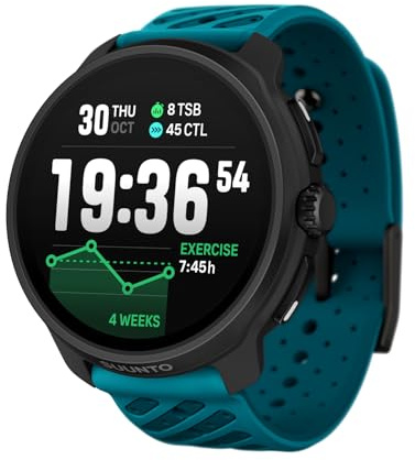 SUUNTO Race 2 GPS-Sportuhr, 1,5-Zoll-AMOLED-Display, 115+ Sportmodi | Verbesserte Navigation, 18 Tage Batterielaufzeit, Dualband-GNSS, Offline-Karten, erweitertes Training, SUUNTO App