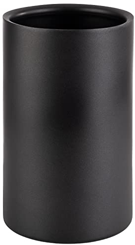 APS 36127 Doppelwandiger Flaschenkühler/Weinkühler für Flaschen, Höhe 20 cm | schwarz/außen Ø 12 cm