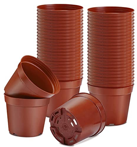 Muzhira Anzuchttöpfe, Ø 12cm 10 Stück Premium Anzucht Topf – Pflanztöpfe rund zur Pflanzen Anzucht - Blumentöpfe für Sämlinge für Obst, Gemüse, Pflanzen, Sukkulenten, Setzlinge, Stecklinge, Umpflanzen